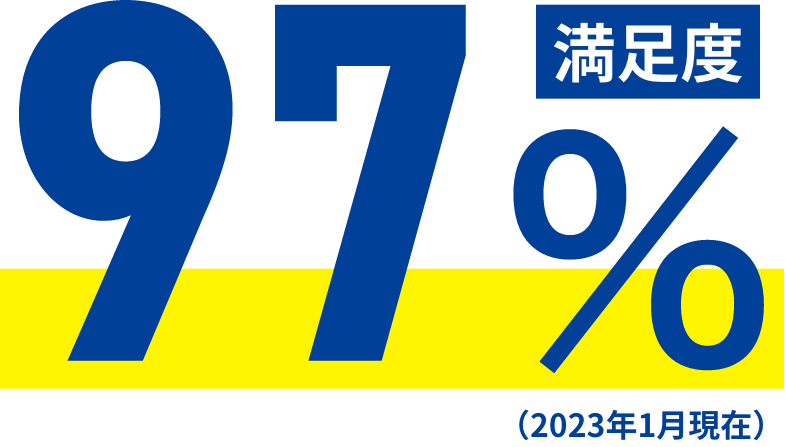 満足度97%